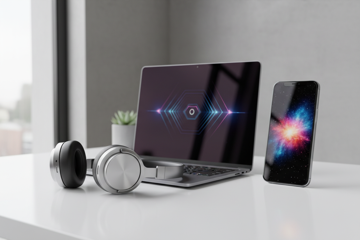 auriculares ordenador movil tecnologia